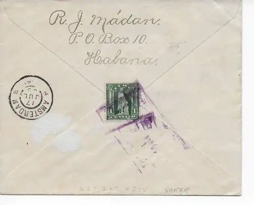 Brief aus Habana 1905 nach Amsterdam