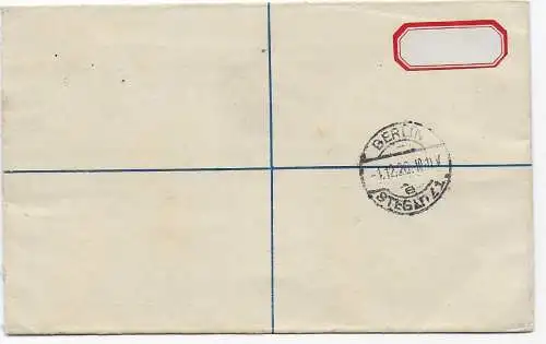 registered letter Valletta ot Berlin-Steglitz, 1926