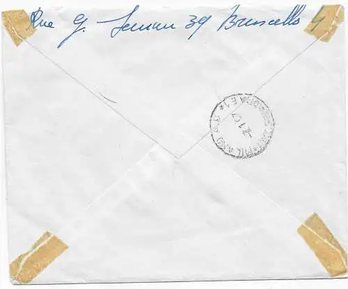 Etterbeek Einschreiben nach Milano, 1967