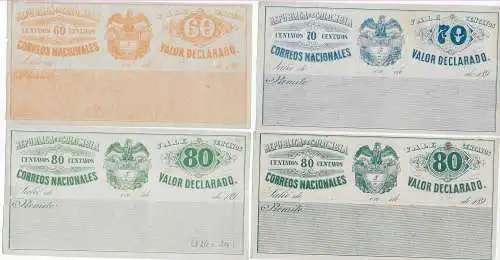 Kolumbien: 16x certificacion con contenido um 1870-1895