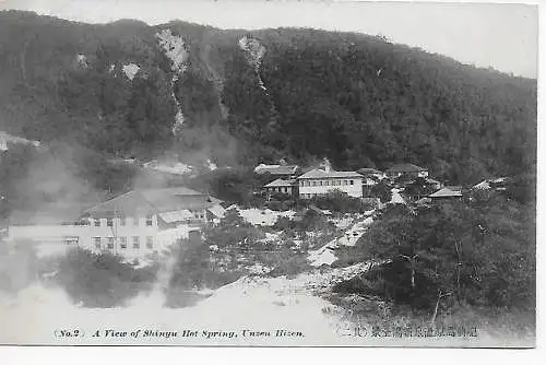 picture post card Unzen Hizen 1913 to Lokstedt