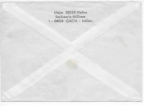 Kgf, PoW von Gaeta, Major Reder nach Holzminden, 1975