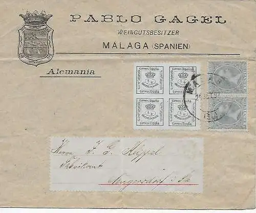 Malaga nach Neugersdorf, 1897?