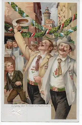  Einzug der Turner in Nürnberg, 1903, X. Turnfest 