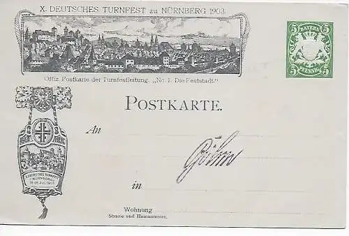  Einzug der Turner in Nürnberg, 1903, X. Turnfest 