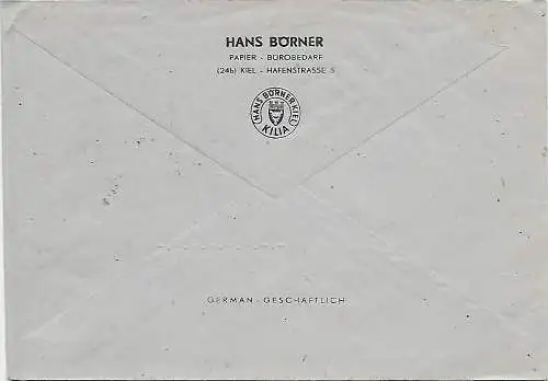 Briefmarkenausstellung 1947 Kiel nach Hannover, Leuchtturm