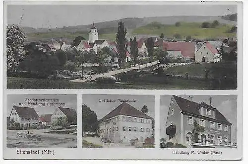 Ansichtskarte Ettenstadt 1935 nach Weißenburg