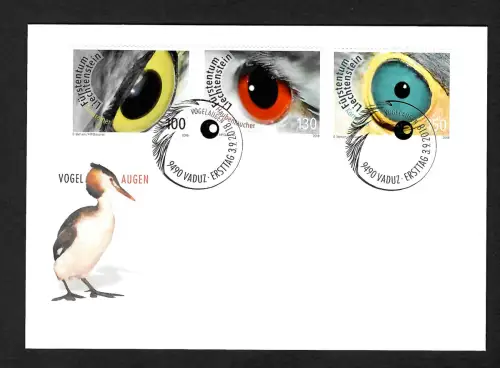 Liechtenstein: Künstlerische Fotografie, Vogelaugen, FDC