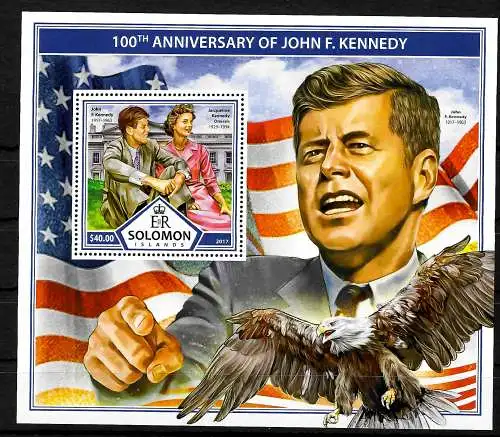 Solomon-Inseln: 100. Geburtstag von John F. Kennedy, Block postfrisch, mnh