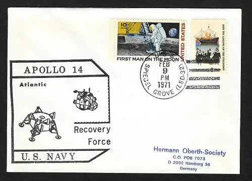 USA: Apollo 14, 1971, Atlantic: Recovery Force U.S. Navy