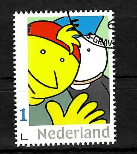 NL: 25 Jahre Fokke und Sukke, selbstklebende Briefmarke, gestempelt