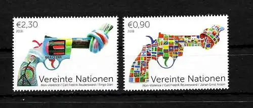 UNO: Gewaltfreiheit, Pistolen mit Knoten, postfrisch, **, Mnh