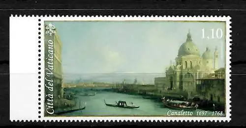 Vaticano: Canaletto, bedeutender italienischer Maler, postfrisch