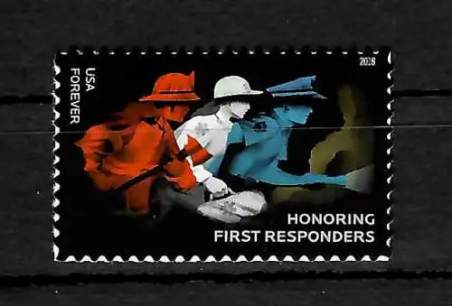 USA: Forever: Honring First Responders, mnh, selbstklebend 2018