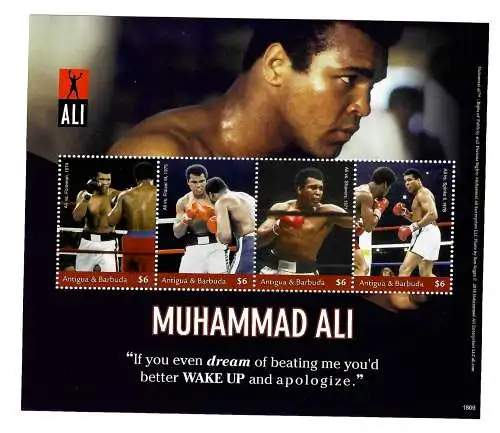 Antigua&Barbuda: Muhammad Ali: If you even dream of beating me, ... block mnh