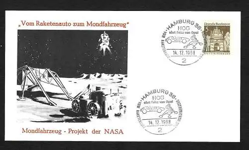 Bund: Mondfahrzeug - Projekt der NASA, 1968, Mondfahrzeug, Fritz von Opel