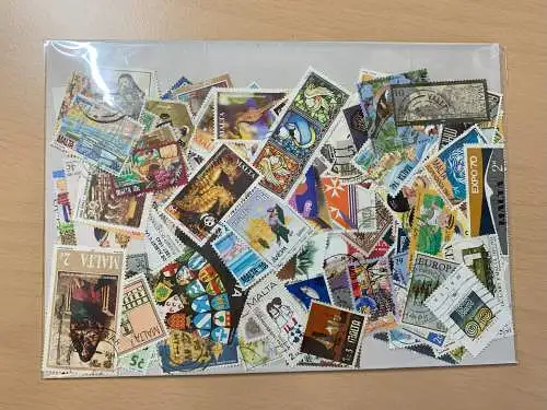 150 different stamps of Malta, used