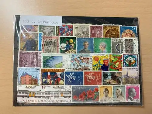 400 different stamps of Luxembourg, used