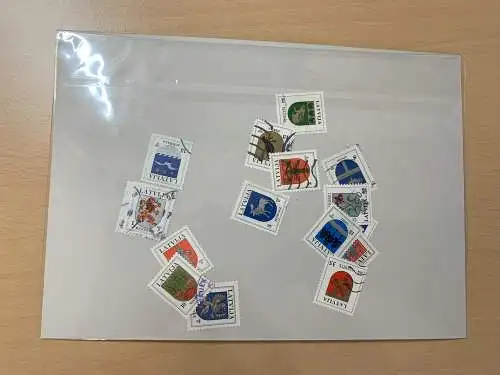 50 different stamps of Lettland/Letvija, used