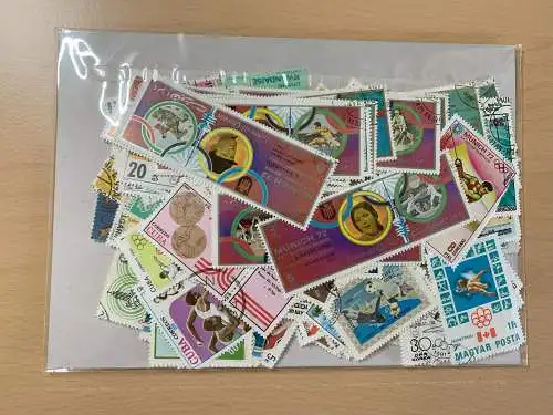 300 different stamps of Olympic summer games, Olympiade, used, unused