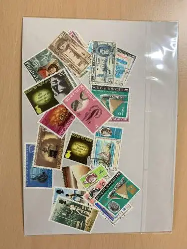 50 different stamps of Pitcairn, used, unused