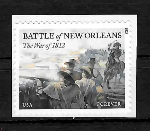 USA: Forever USA: 2015: Battle of New Orleans, The war of 1812, stamp mnh