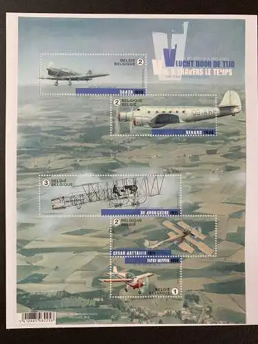 Belgien: Vlucht Door de Tijd, ein Flug durch die Zeit, anciens avions #4588-4592