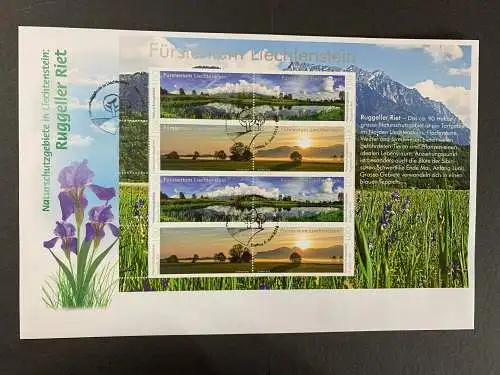 Liechtenstein: Naturschutzgebiete: Ruggeller Riet, FDC 2016