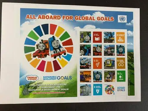 UNO New York: All aboard for global goals: Join Thomas: sheet #1672-1681KB