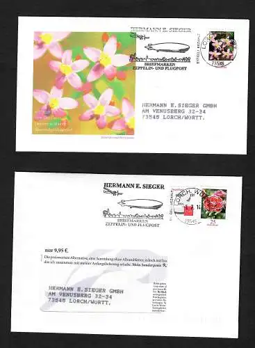 Tausendgüldenkraut: 2x Ersttagsbriefe 2014, FDC