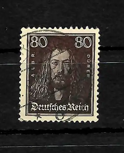 DR: Albrecht Dürer, Selbstbildnis im Pelzrock, gestempelt, MiNr. 397