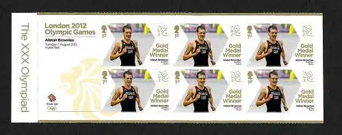 GB: Goldmedaillengewinner Triathlon, Gold Brownlee XXX Olympiade, Block, mnh