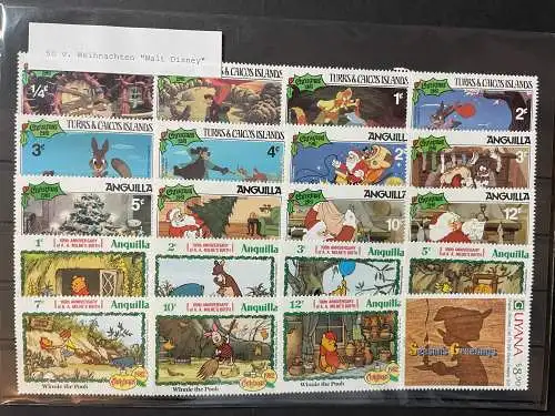 50 verschiedene Weihnachten Walt Disney 50 different Walt Disney christmas stamp