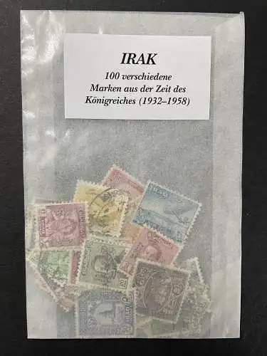 100 verschiedene Briefmarken Irak 1932-1958, 100 different Irak