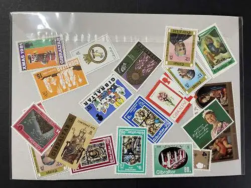 50 verschiedene Briefmarken Gibraltar, 50 different Gibraltar