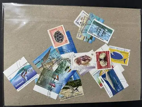 50 verschiedene Briefmarken Kokos Inseln, 50 different Cocos Island stamps