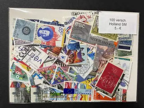 100 verschiedene Holland Briefmarken, 100 different Netherlands stamps