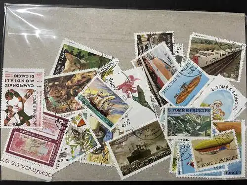 50 verschiedene St. Thomas&Prinzess Inseln Briefmarken, 50 different stamps