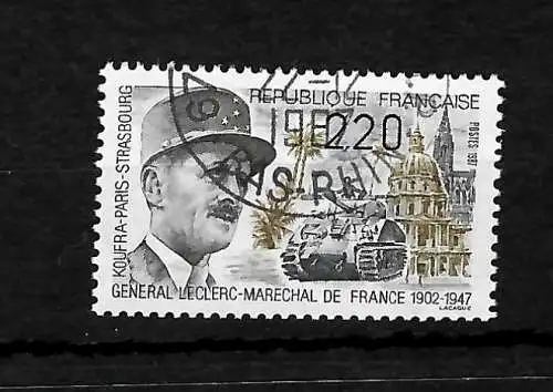 Frankreich 40. Todestag von General Leclrec-Marechal de France, #2634