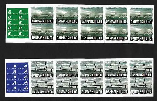 Danemark: Exposition des timbres NORDIA 2012, 2x Carnets de timbre: #1689-1690BC