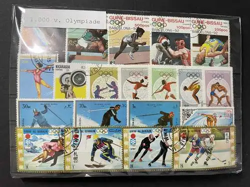 1000 différents Olympiades Timbres 1000 different Jackson stamps