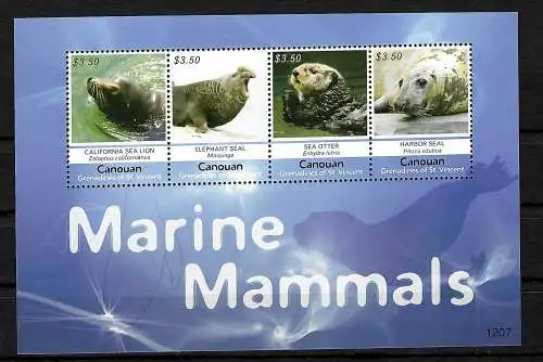 St. Vincent&The Grenadines: Meeressäugetiere; Marine Mammals,