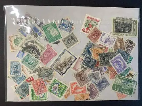 100 timbres différents Uruguay, 100 bâtons different uruguayen