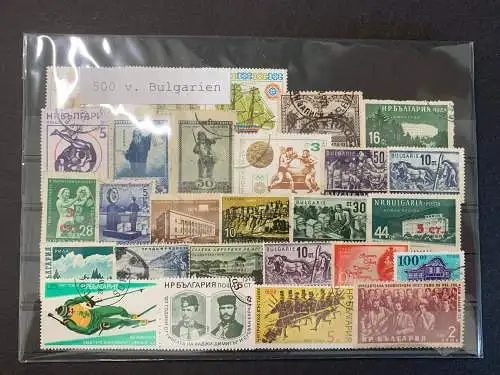 500 verschiedene Bulgarien Briefmarken, 500 different Bulgaria stamps