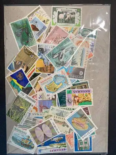 100 verschiedene Bahamas Briefmarken, 100 different Bahamas stamps