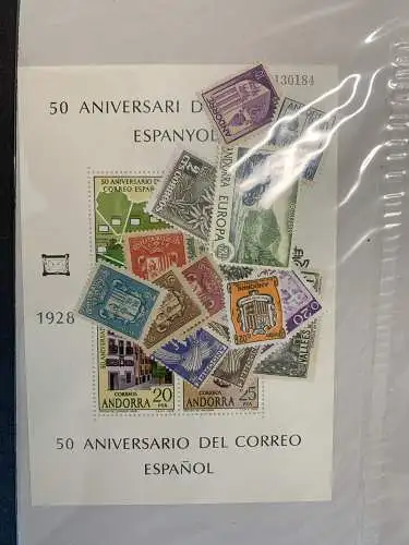 50 verschiedene Andorra Briefmarken, 50 different Andorra stamps