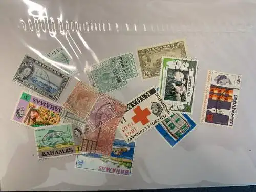 50 verschiedene Bahamas Briefmarken, 50 different Bahamas stamps