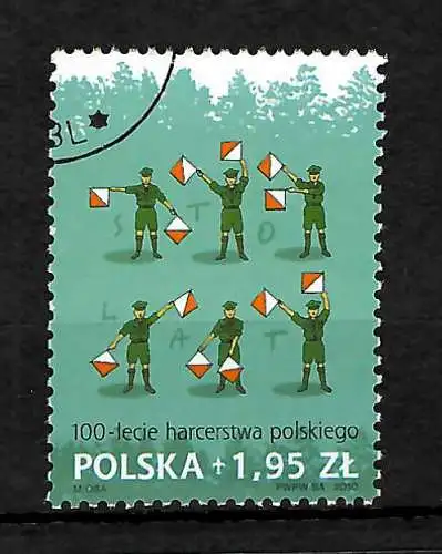 Polen: 100 Jahre polnischer Pfadfinderverband, gestempelt, #4490