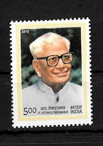 Inde: R. Venkataraman, frais - mnh