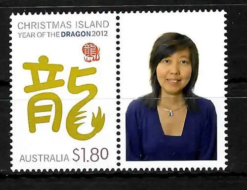 Weihnachtsinseln: 2012 Jahr des Drachen